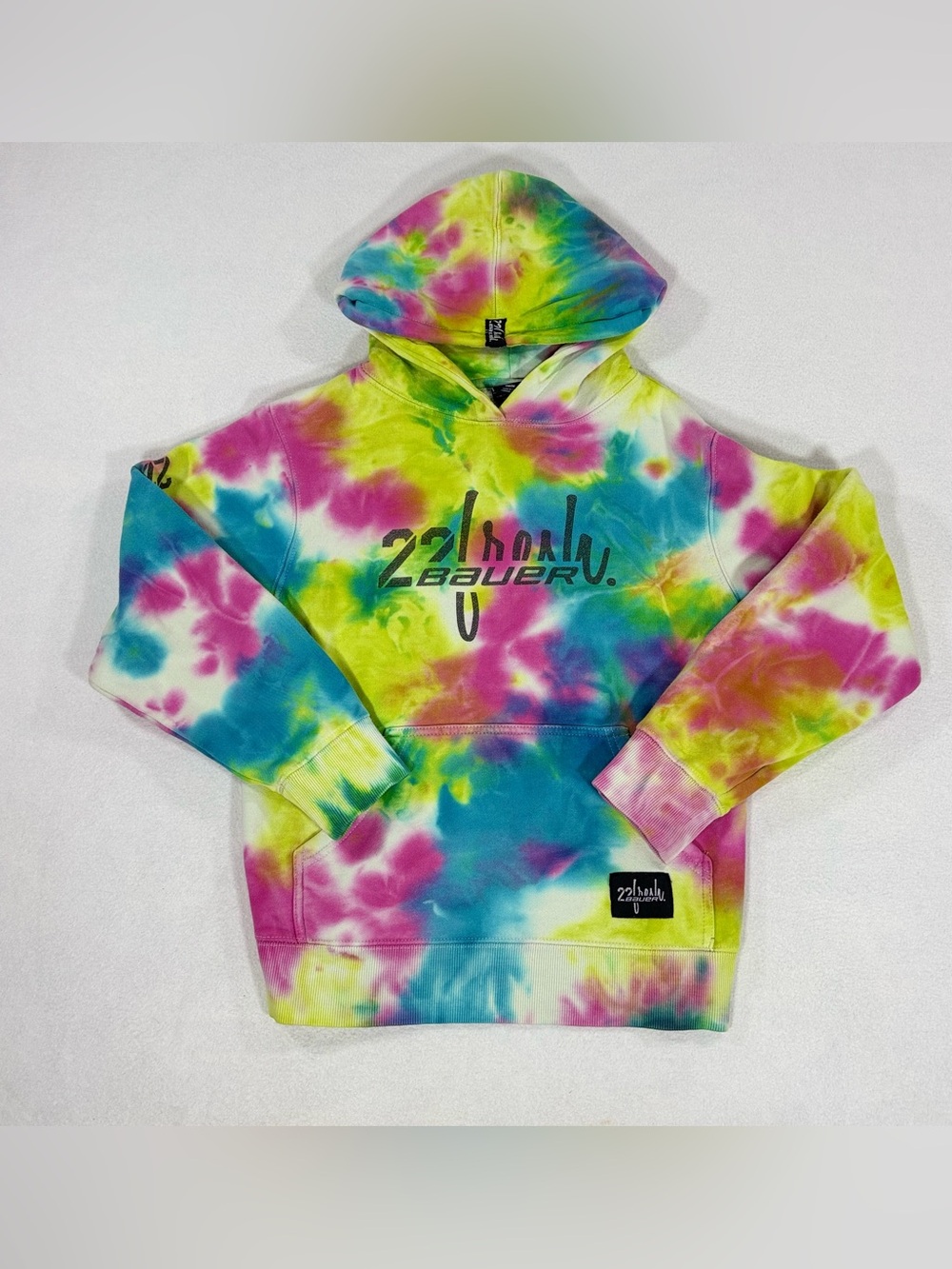 Bauer Tie-Dye Hoodie in Blue, Yellow & Pink